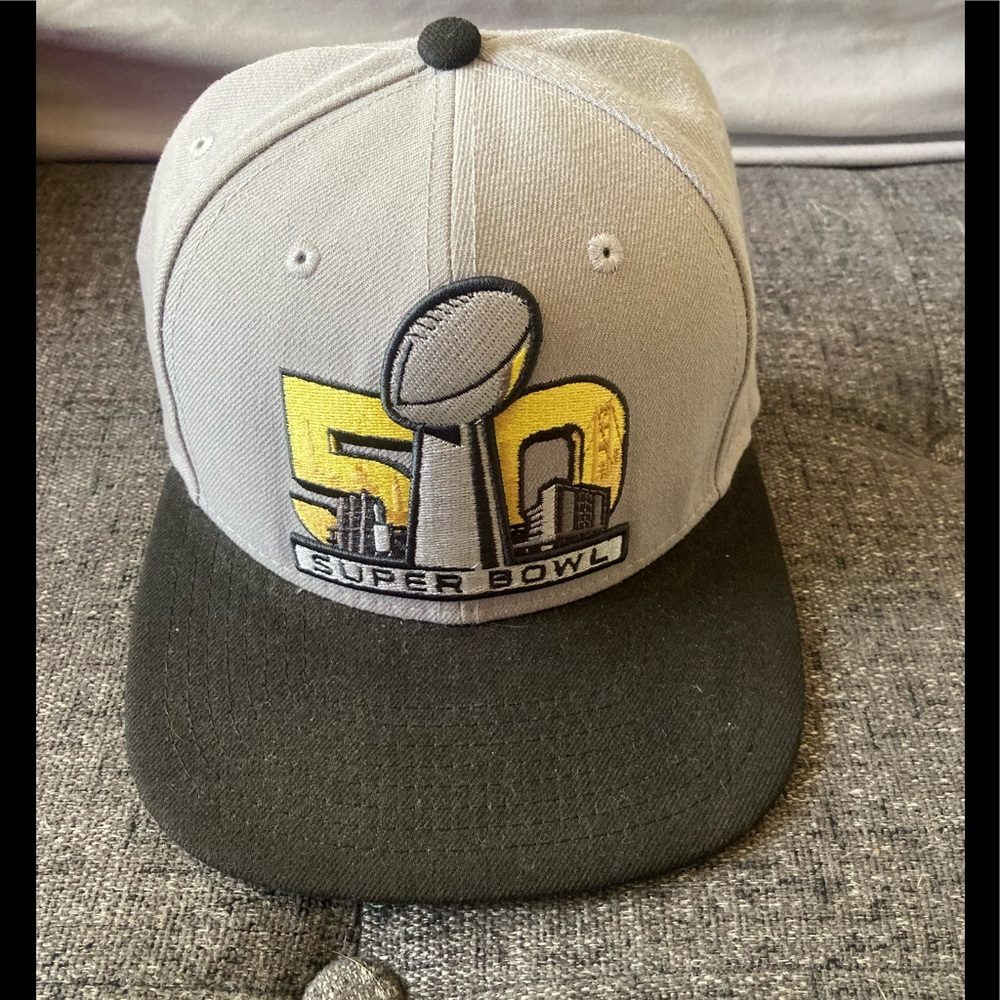 NFL new era 9fifty cap hat snapback superbowl 50 gray adjustable